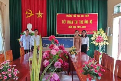 TH Gia Trấn tiếp nhận tài trợ nhân dịp Kỉ niệm Ngày Nhà Giáo Việt Nam