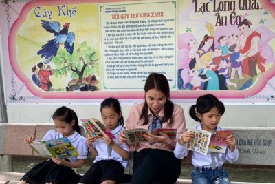 Sôi nổi ngày hội đọc sách ở trường Tiểu học Gia Trấn